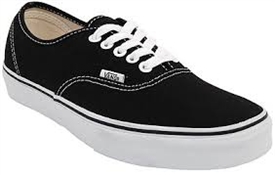 Vans Authentic shoes - Black / White Sole